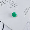Wholesale Diy Jewelry Basic Accessories Plastic Resin Round Circle Earrings With Hole Pendant Earrings 925 Silver Needle Environmental Protection