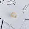 Wholesale Diy Jewelry Basic Accessories Plastic Resin Round Circle Earrings With Hole Pendant Earrings 925 Silver Needle Environmental Protection