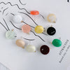 Wholesale Diy Jewelry Basic Accessories Plastic Resin Round Circle Earrings With Hole Pendant Earrings 925 Silver Needle Environmental Protection