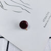 Wholesale Diy Jewelry Basic Accessories Plastic Resin Round Circle Earrings With Hole Pendant Earrings 925 Silver Needle Environmental Protection