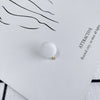Wholesale Diy Jewelry Basic Accessories Plastic Resin Round Circle Earrings With Hole Pendant Earrings 925 Silver Needle Environmental Protection