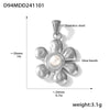 Wholesale Diy Jewelry Pendant Accessories With Natural Geometric Elements Stainless Steel Furnace Vacuum Plating 18K Real Gold
