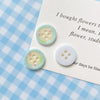 Wholesale Diy Material Plaid Square Tulip Shaped Acrylic Plastic Resin Bead With Printing For Dog Kitty Cat