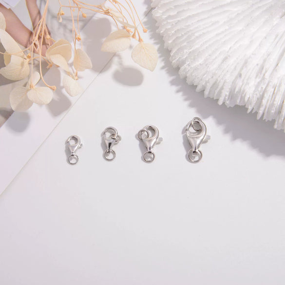 Wholesale Diy Necklace S925 Sterling Silver Gold Plated Lobster Clasp Minimalist Style