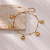 Wholesale Dolphin Starfish Shell Pendant Marine Series Anklet For Women Stainless Steel And Gold Geometric Pattern