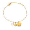 Wholesale Dolphin Starfish Shell Pendant Marine Series Anklet For Women Stainless Steel And Gold Geometric Pattern