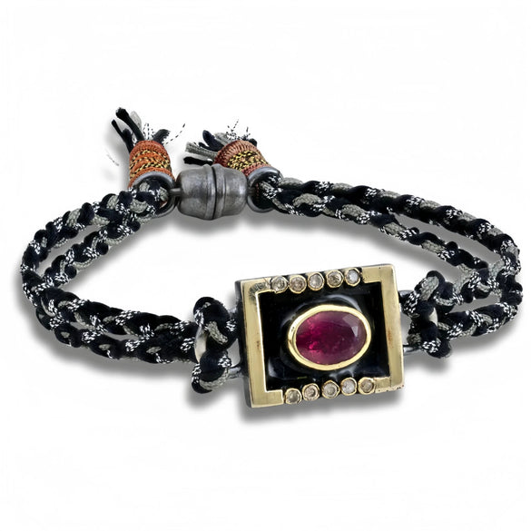 Wholesale Dopamine Bracelet Copper Electroplated Drop Shape Lucky Rope Unisex