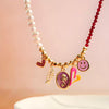 Wholesale Dopamine Brass Necklace With Devil's Eye Conch Star Pendant Simple Style Geometric Shape Electroplated