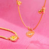 Wholesale Dopamine Brass Necklace With Devil's Eye Conch Star Pendant Simple Style Geometric Shape Electroplated