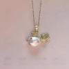 Wholesale Dopamine Clownfish Necklace Copper Natural Specialshaped Baroque Pearl Zircon Electroplating Animal Zodiac Style