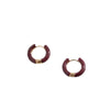 Wholesale Dopamine Color Geometric Stainless Steel Dripping Oil Earrings Unisex