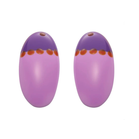 Wholesale Dopamine Colorful Geometric Ferris Wheel Bean Earrings For Women Stainless Steel Enamel Glaze Electroplated