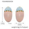 Wholesale Dopamine Colorful Geometric Ferris Wheel Bean Earrings For Women Stainless Steel Enamel Glaze Electroplated
