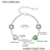 Wholesale Dopamine Jewelry Set Light Luxury Style Stainless Steel Zircon 18K Gold Plated Heart Necklace And Bracelet For Women