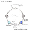 Wholesale Dopamine Jewelry Set Light Luxury Style Stainless Steel Zircon 18K Gold Plated Heart Necklace And Bracelet For Women