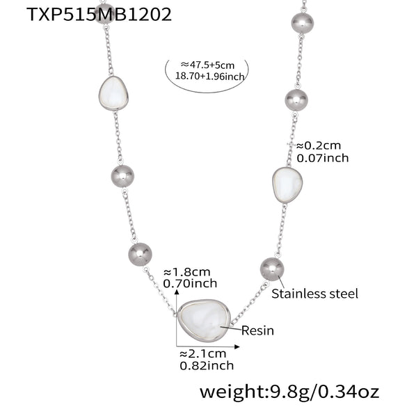 Wholesale Dopamine Jewelry Set Light Luxury Style Stainless Steel Zircon 18K Gold Plated Heart Necklace And Bracelet For Women