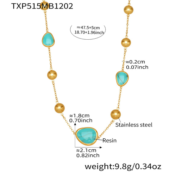 Wholesale Dopamine Jewelry Set Light Luxury Style Stainless Steel Zircon 18K Gold Plated Heart Necklace And Bracelet For Women