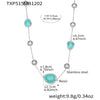 Wholesale Dopamine Jewelry Set Light Luxury Style Stainless Steel Zircon 18K Gold Plated Heart Necklace And Bracelet For Women