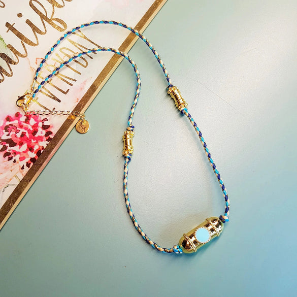 Wholesale Dopamine Necklace Brass Copper Geometric Electroplating Cylindrical Unisex