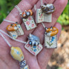 Wholesale Dopamine Necklace Copper Animal Zodiac Enamel Pattern Pendant Electroplated
