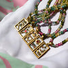 Wholesale Dopamine Tarot Necklace Copper Heart Sun Moon Crown Pattern Set With Diamonds