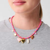 Wholesale Dopamine Titanium Steel Necklace Heart Shaped Baroque Pearl Pendant Electroplated