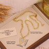 Wholesale Double Color Love Cross Heart Shape Copper Microinlaid Zircon Pendant Necklace Accessories