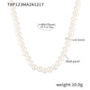 Wholesale Double Layer Bead Necklace Stainless Steel Pvd Electroplated Geometric Light Luxury Fashion Jewelry