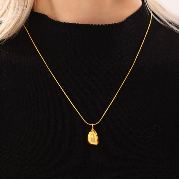 Wholesale Double Layer Bead Necklace Stainless Steel Pvd Electroplated Geometric Light Luxury Fashion Jewelry