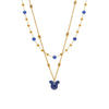 Wholesale Double Layer Chain Clavicle Necklace Stainless Steel Geometric Pattern Thick Gold Electroplated For Women