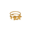 Wholesale Double Layer Hollow Starfish Scallop Texture Matte Stainless Steel Ring With Geometric Shell Pattern And Electroplating For Unisex