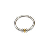Wholesale Doublelayer Knotted Winding Geometric Stainless Steel Electroplated Opening Ring Unisex Hand Jewelry