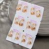 Wholesale Doublerow Zircon Earrings Alloy Electroplating Minimalist Style For Women
