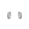 Wholesale Doublerow Zircon Earrings Alloy Electroplating Minimalist Style For Women