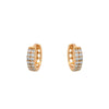 Wholesale Doublerow Zircon Earrings Alloy Electroplating Minimalist Style For Women