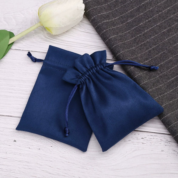 Wholesale Drawstring Cloth Jewelry Storage Bag Suede Flannel Material