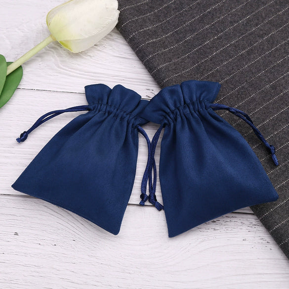 Wholesale Drawstring Cloth Jewelry Storage Bag Suede Flannel Material