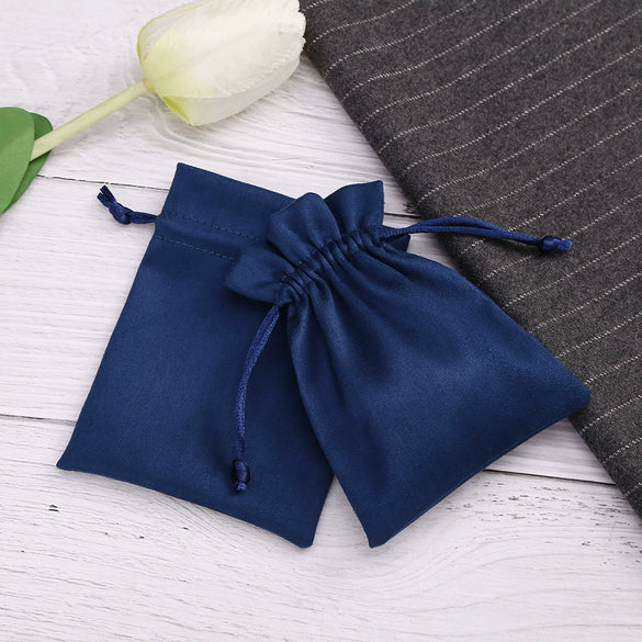 Wholesale Drawstring Cloth Jewelry Storage Bag Suede Flannel Material