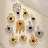 Wholesale Dream Catcher Projection Necklace Pendant Copper Electroplated Heart Shape Flower Small And Fresh Style
