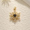 Wholesale Dream Catcher Projection Necklace Pendant Copper Electroplated Heart Shape Flower Small And Fresh Style