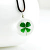 Wholesale Dried Flower Necklace Pendant With Geometric Pattern Glass And Colored Glaze In Plants And Flowers Style