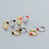Wholesale Drop Earrings 925 Silver Geometric Love Glaze Electroplating For Women