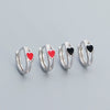 Wholesale Drop Earrings 925 Silver Geometric Love Glaze Electroplating For Women