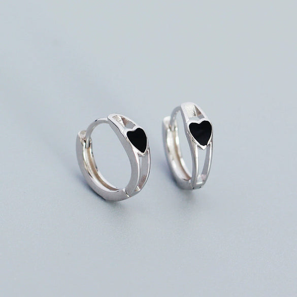Wholesale Drop Earrings 925 Silver Geometric Love Glaze Electroplating For Women