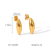 Wholesale Drop Earrings Stainless Steel Geometric Electroplating