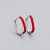 Wholesale Drop Oil Ushaped Geometric Style S925 Silver Earrings For Women