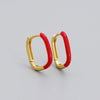 Wholesale Drop Oil Ushaped Geometric Style S925 Silver Earrings For Women