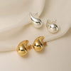 Wholesale Drop Shape Copper Metal Electroplating Women's Wind Earrings