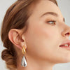 Wholesale Drop Shape Stainless Steel Ladies Jewelry Joker Earrings Fashion Niche Temperament
