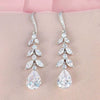 Wholesale Dropshaped Copper Zircon Tassel Women's Earrings